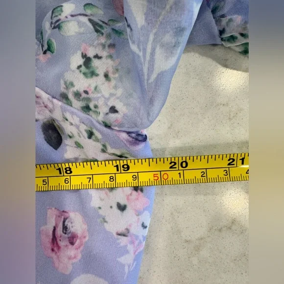 NWT IEENA for Mac Duggal Dress Floral Lavender Size 12 - Picture 11 of 12